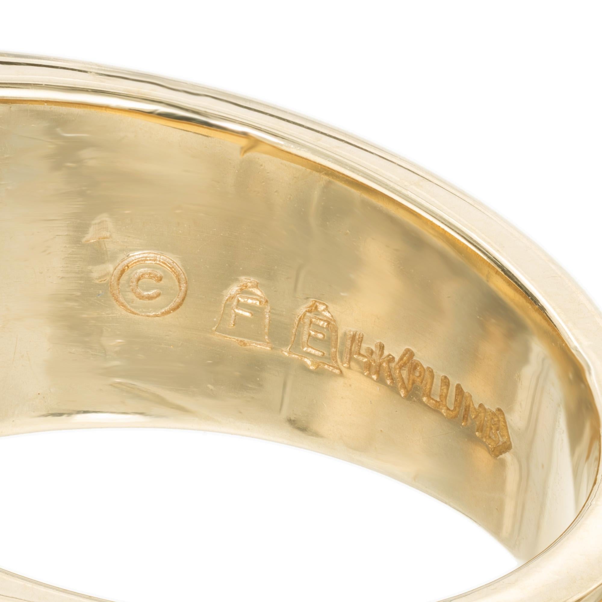 .20 Carat Diamond 14k Yellow Gold Slide Band Ring  For Sale 1