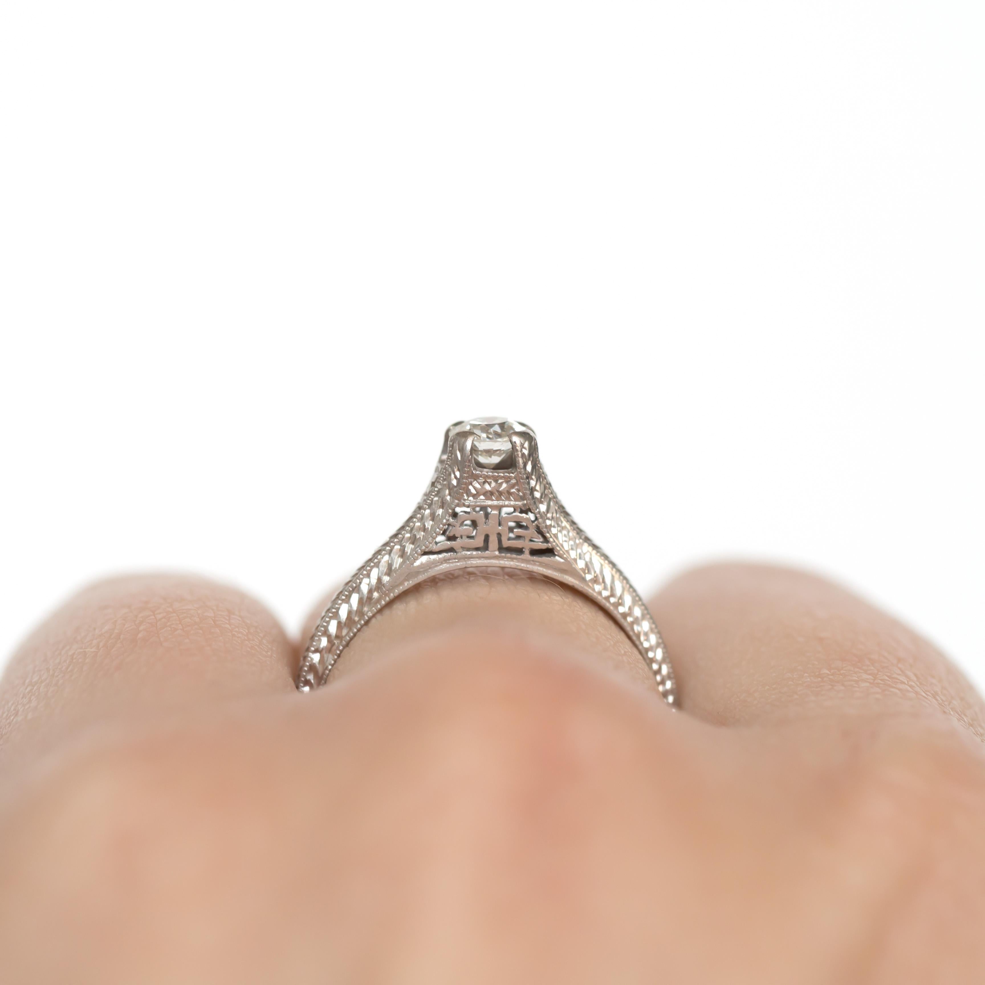 Women's .20 Carat Diamond Engagement Ring For Sale