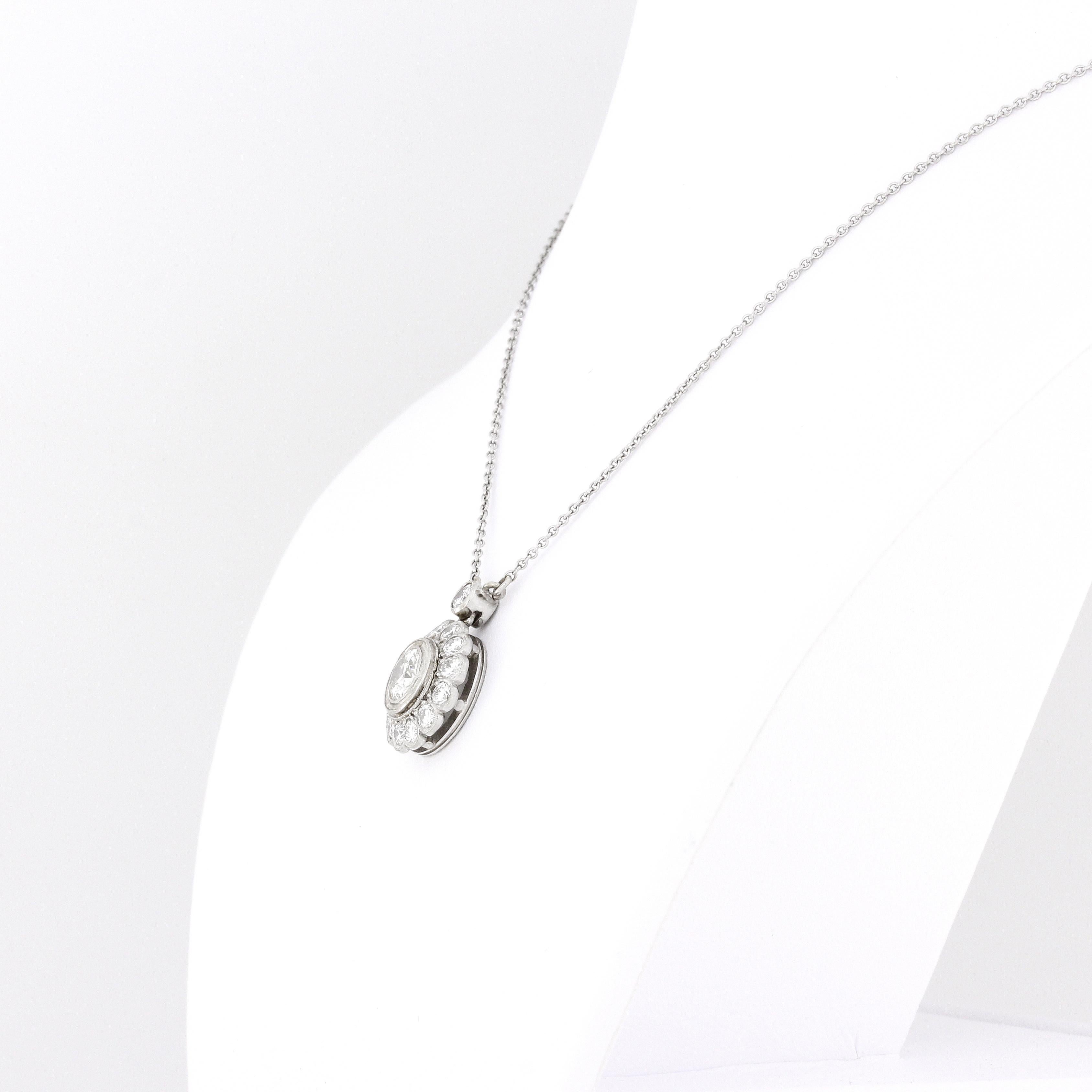 2.0 Carat Diamond Pendant Necklace 1