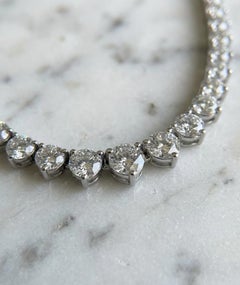 20 Carat Diamond Riviera Necklace 17 Inches
