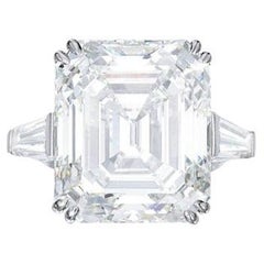 20 Carat Emerald-cut Statement / I color VS 14K White Gold