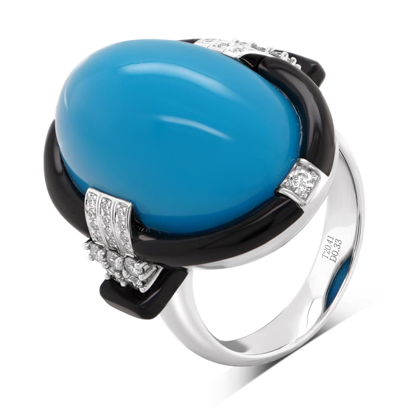 lander blue turquoise ring