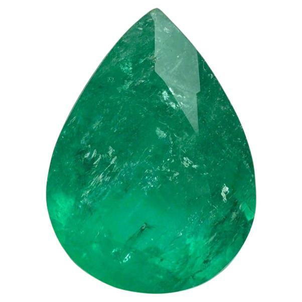 Esmeralda colombiana verde mediana de 2,0 quilates - Lágrima talla pera Piedra de nacimiento de mayo