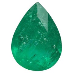 Esmeralda colombiana verde mediana de 2,0 quilates - Lágrima talla pera Piedra de nacimiento de mayo