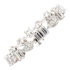 20 Carat Multi Shaped Diamond 18K Gold Bracelet