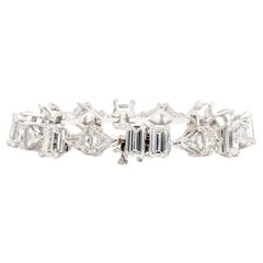 Bracelet en or 18 carats avec diamants multiformes de 20 carats