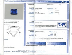20 Carat Natural No Heat Ceylon Color Change Blue Sapphire &Diamond Pendant AGL