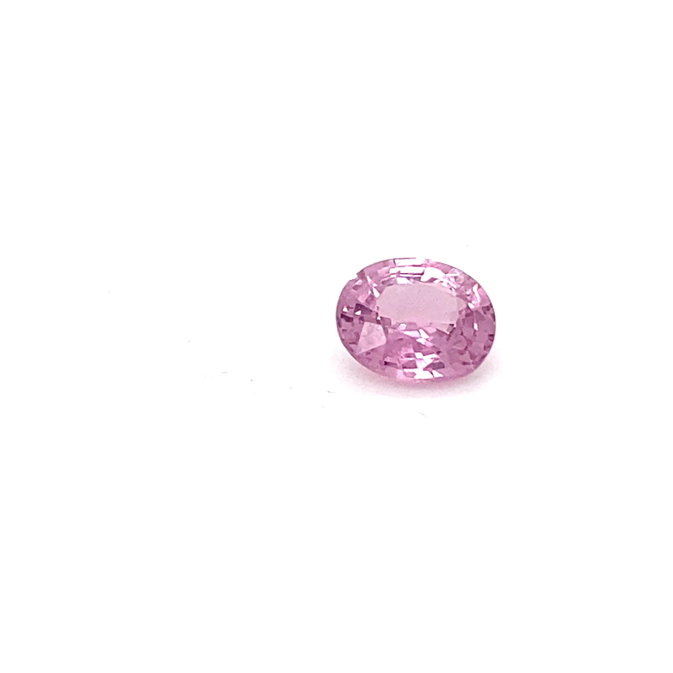 2.0 Carat Oval Shape Natural Pink Spinel Loose Gemstone For Sale 6