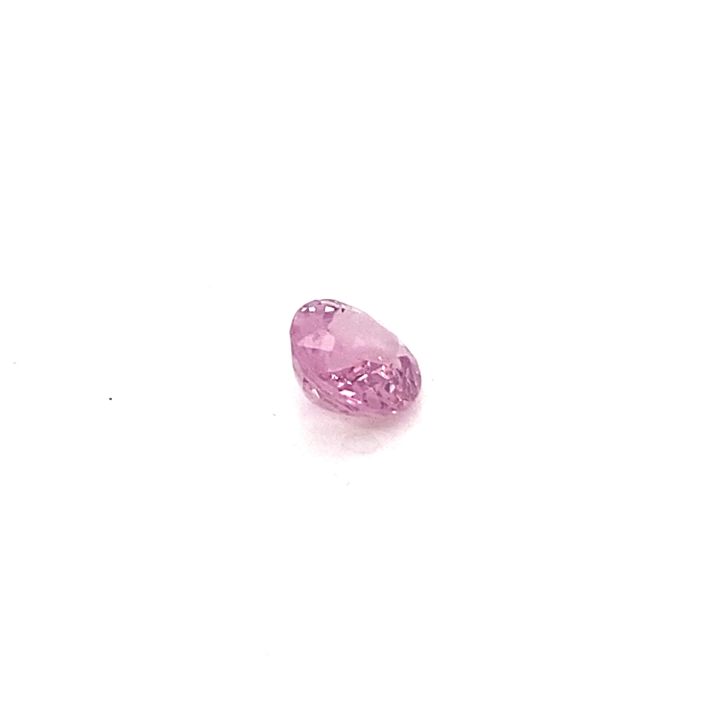 Gema suelta de espinela rosa natural de forma ovalada de 2,0 quilates en venta 9