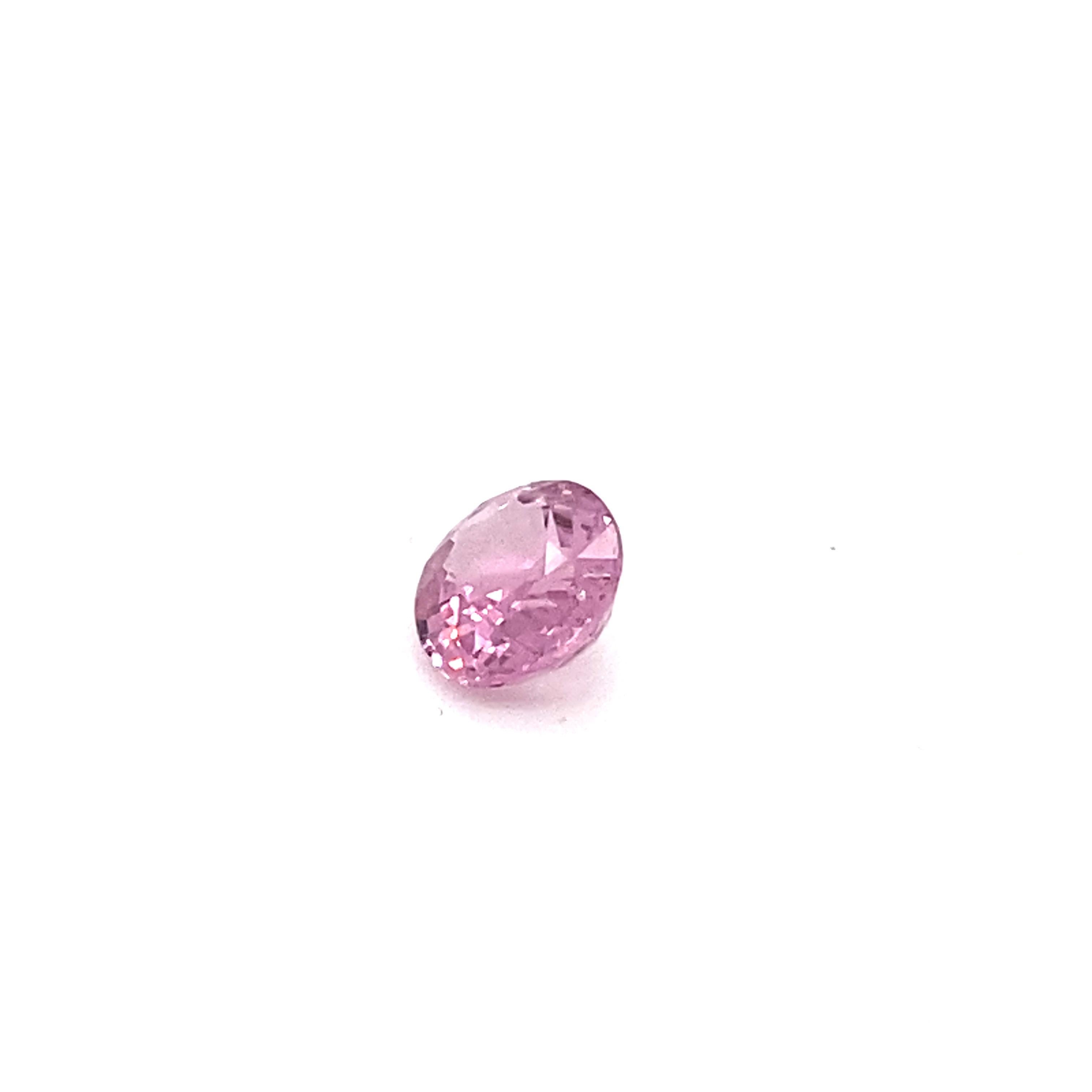 Contemporary 2.0 Carat Oval Shape Natural Pink Spinel Loose Gemstone For Sale