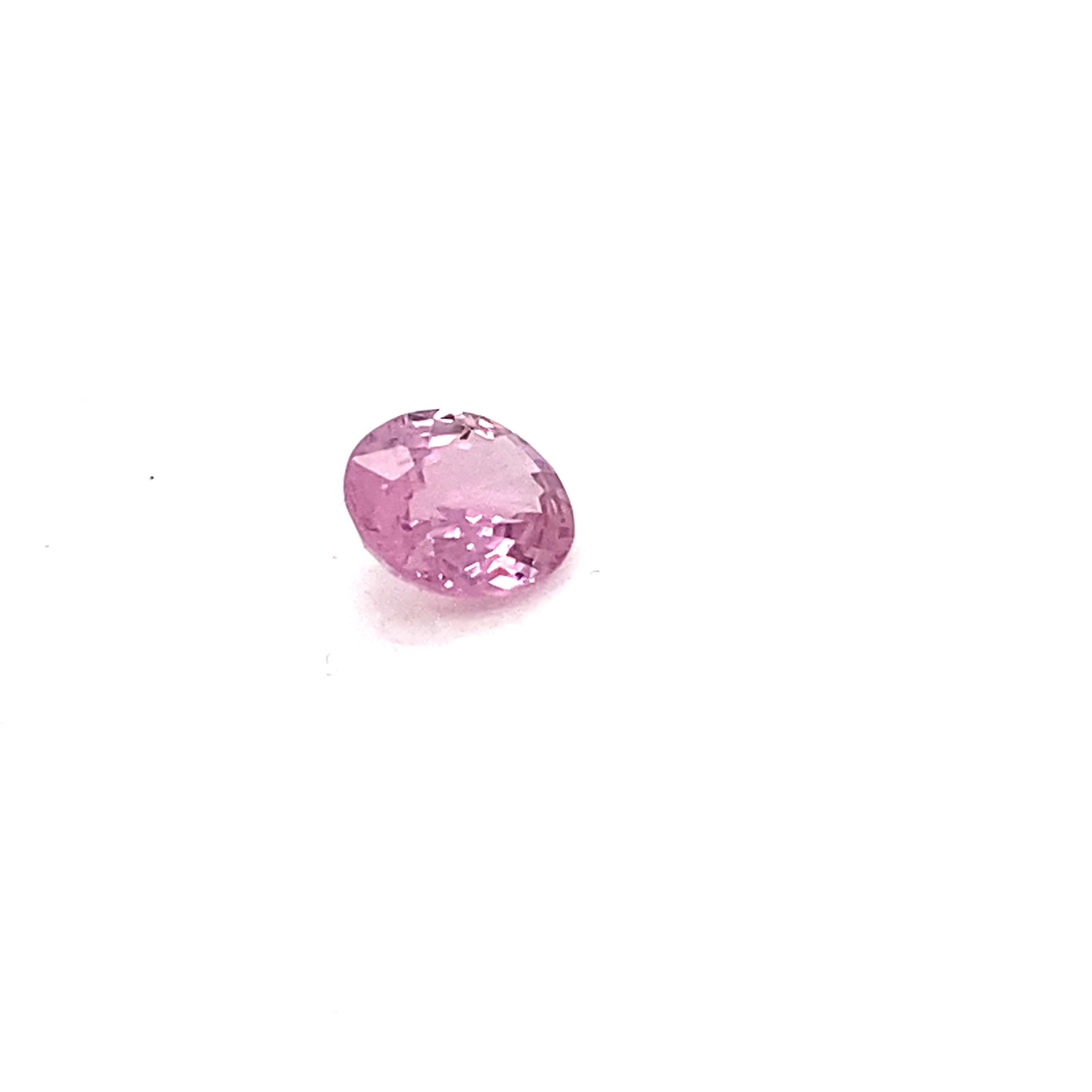 2.0 Carat Oval Shape Natural Pink Spinel Loose Gemstone For Sale 1