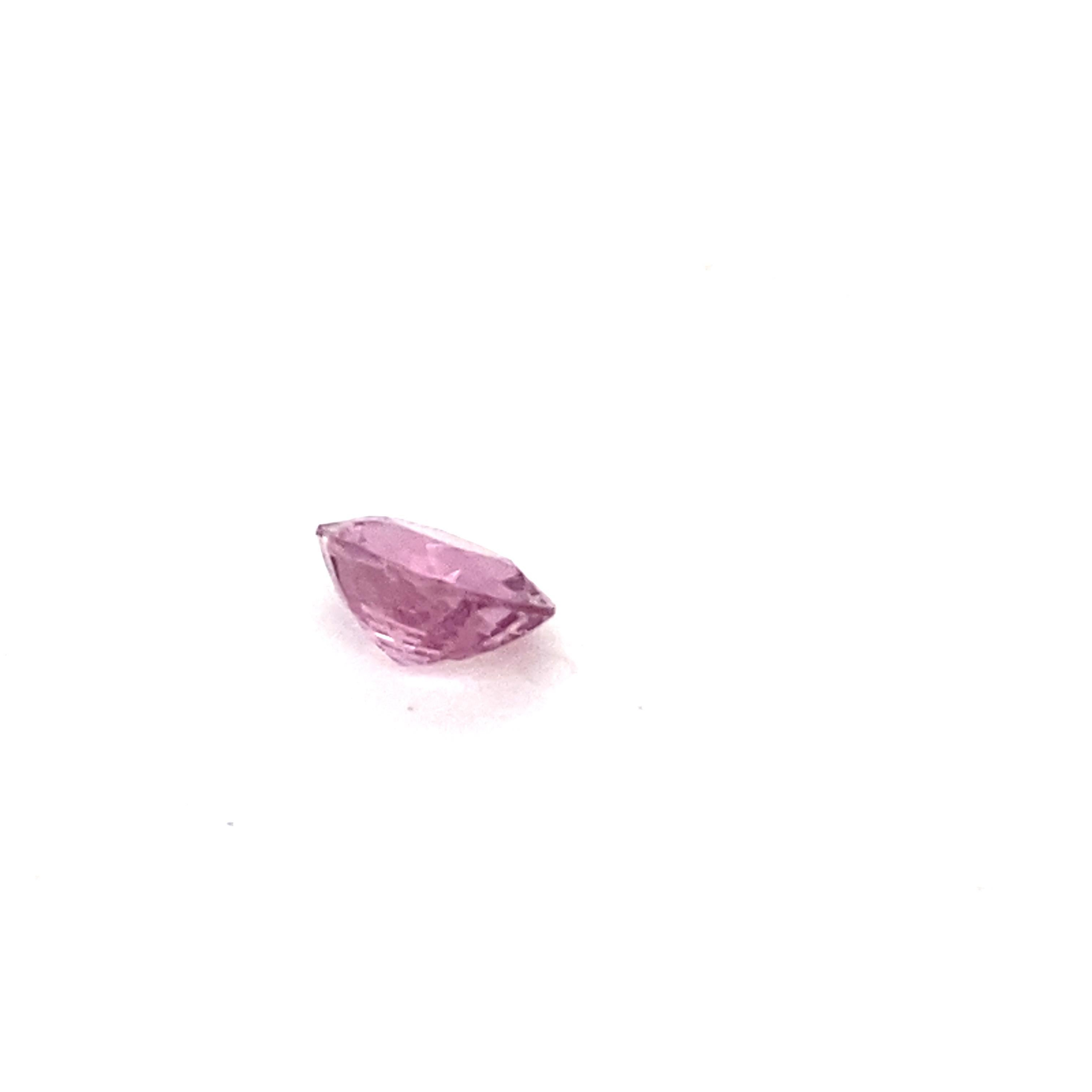 2.0 Carat Oval Shape Natural Pink Spinel Loose Gemstone For Sale 2