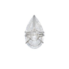 20 Carat Pear Statement  VS 14K Gold Unparalleled Brilliance Diamond Ring