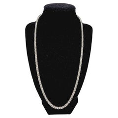 White Diamond Chain Necklaces