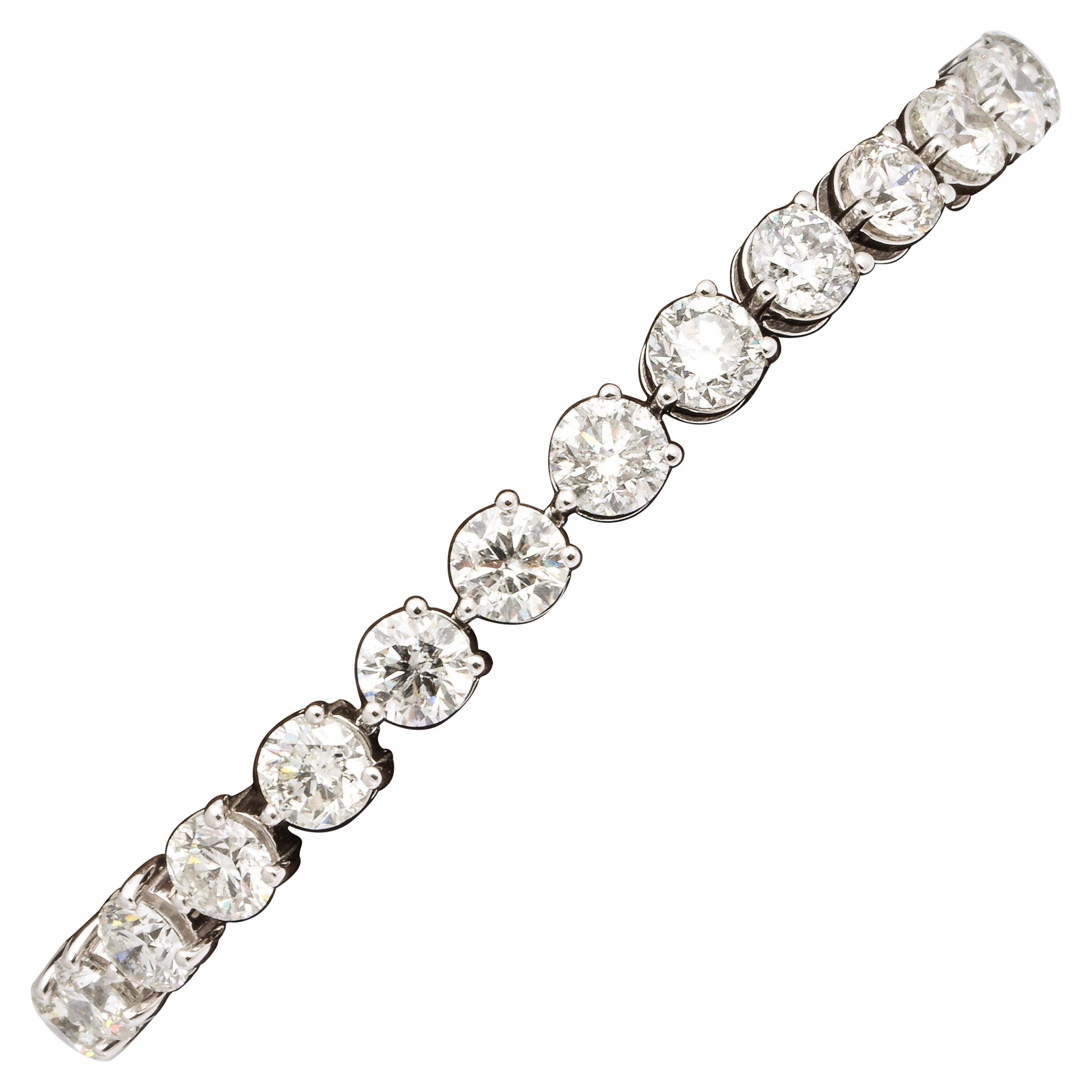 4.60 Carat Diamond Three Prong Tennis Bracelet at 1stDibs | 3 carat ...