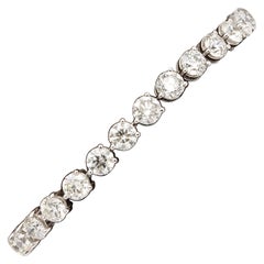 20 Carat Three Prong Diamond Tennis Bracelet