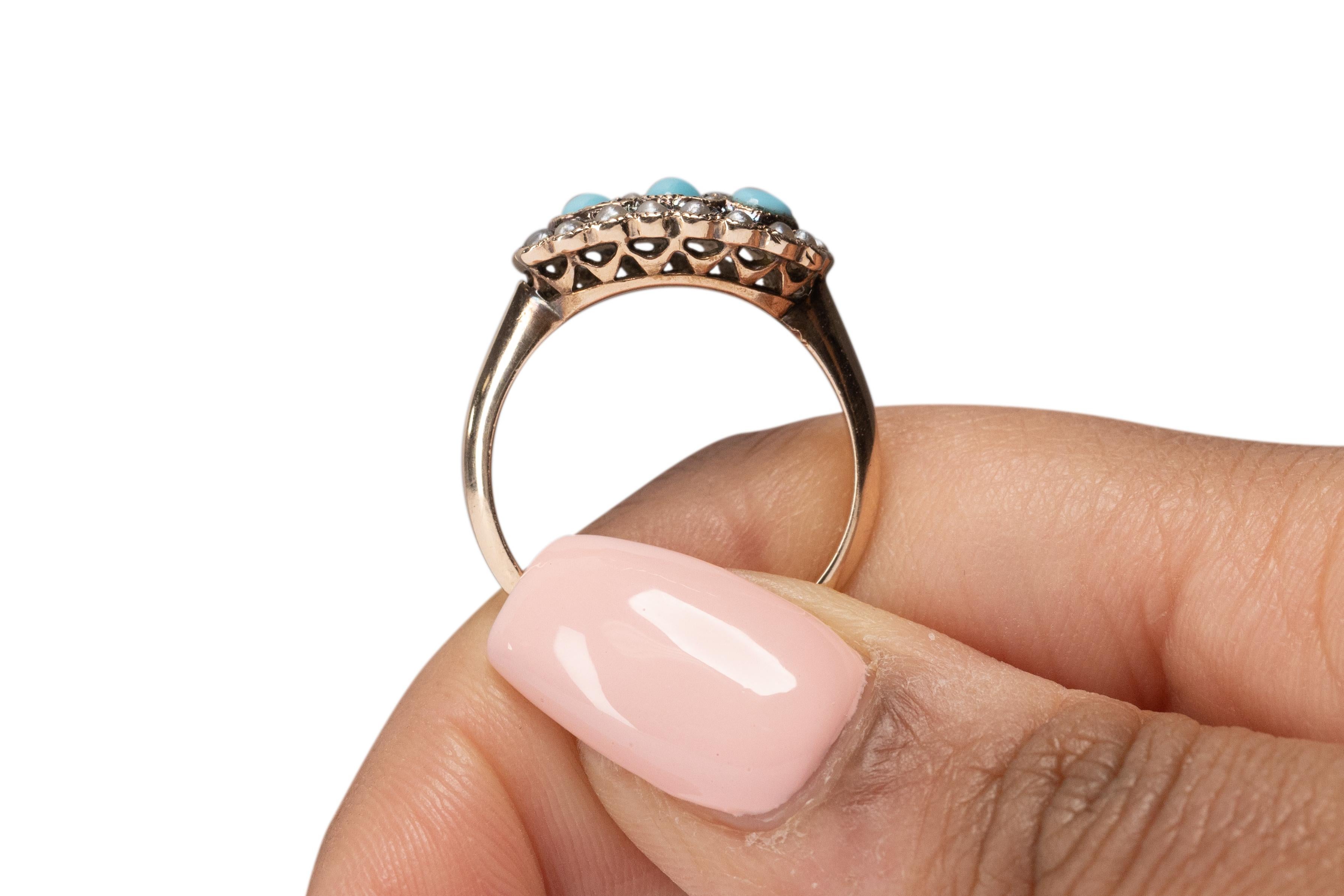 .20 Carat Total Weight Edwardian 9 Karat Yellow Gold Engagement Ring For Sale 3