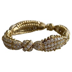 20-Karat-Vintage-David-Webb-Diamant-Armband