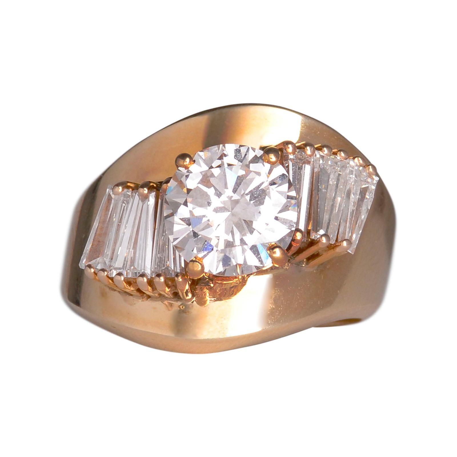 2,0 Karat VS Center Diamant-Ring