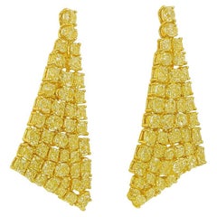 20 Karat Fancy Yellow Diamant-Ohrringe