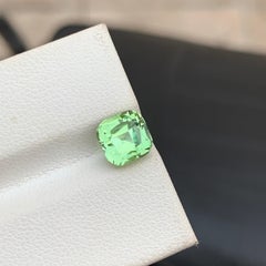 2.0 Carats Seafoam Green Tourmaline Loose Cushion Cut from Afghanistan