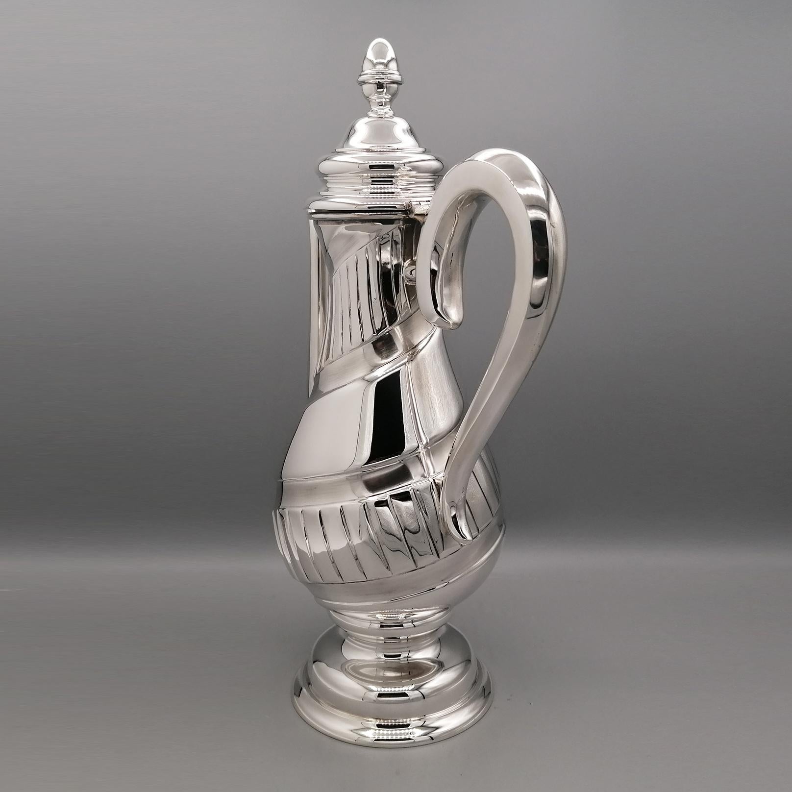 Other 20th Centiry Italian Solid Silver Chocolate/Coffepot For Sale