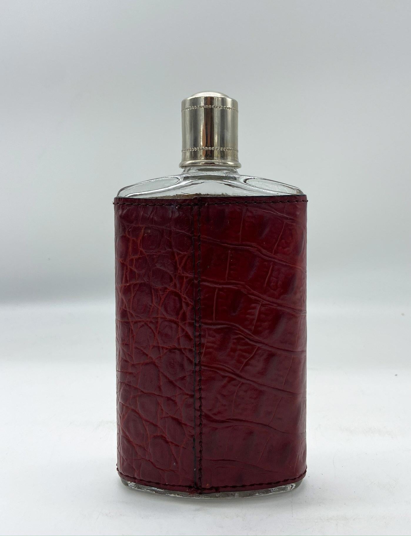 Mid-Century Modern 20th Century Leather Flask, Italy