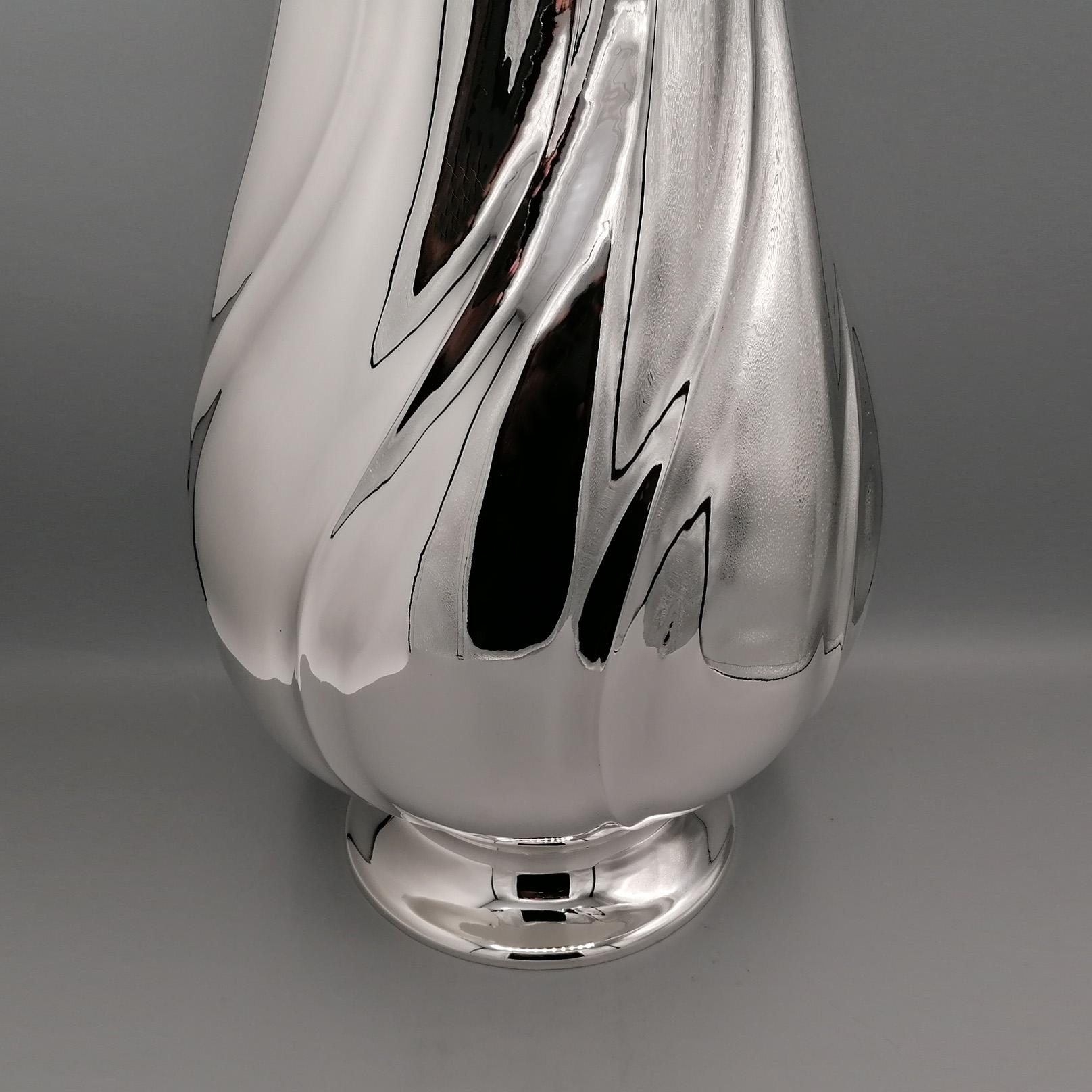 Other 20° Century Italia Solid Silver Vase For Sale