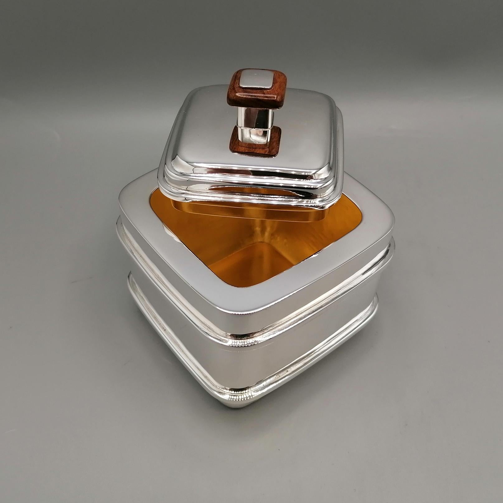 20° Century Italian Sterlig Silver Tea-Coffee set in Art Deco' Style in vendita 4