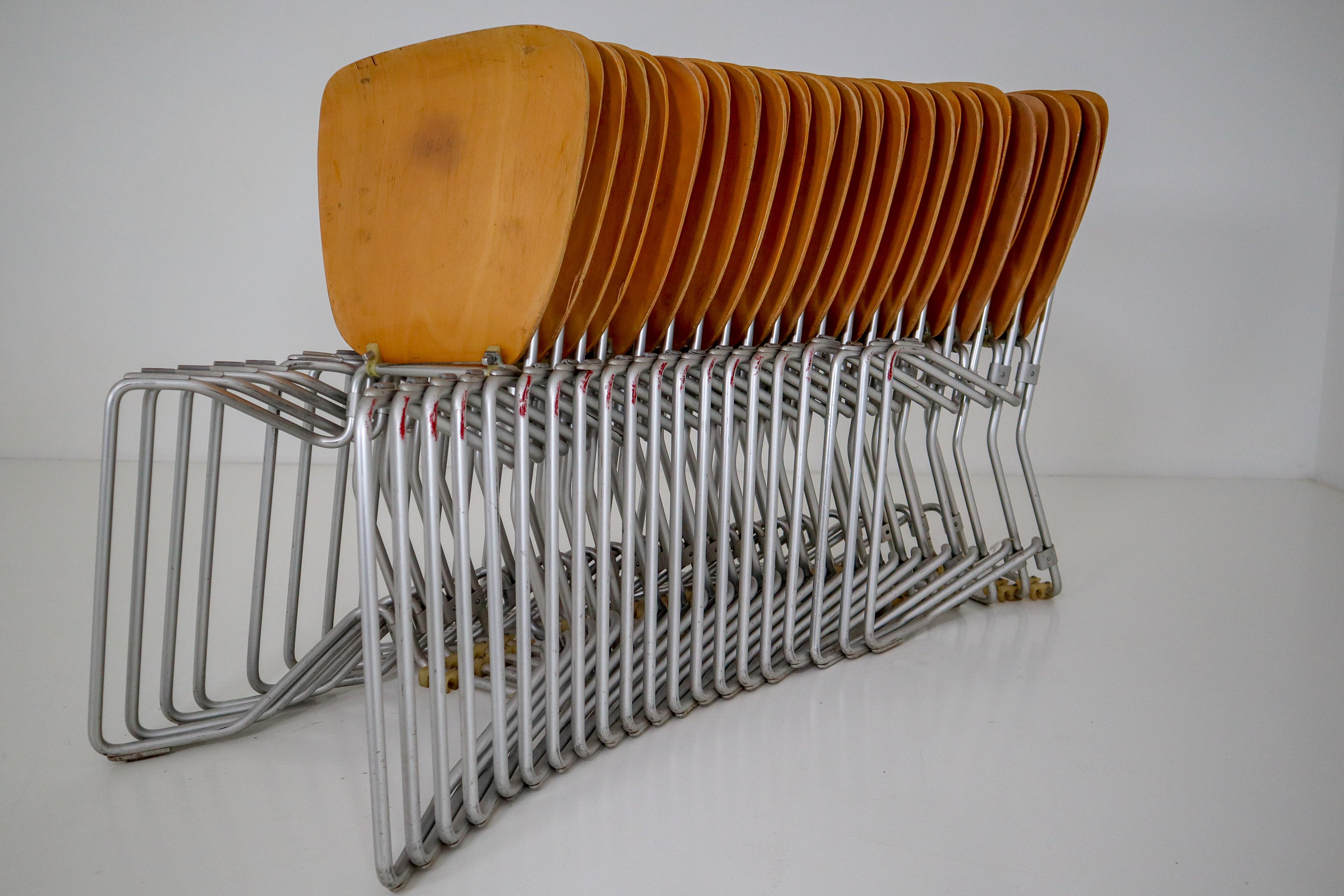 20 Chairs Designed by Armin Wirth for Hans Zollinger Sohre, Switzerland 5