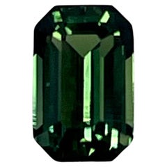 2.0 Ct Emerald cut Green Sapphire.