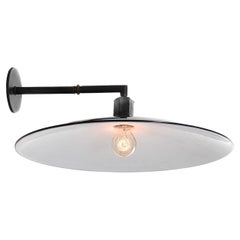 20" Diameter Black Over White Porcelain Shade Sconces