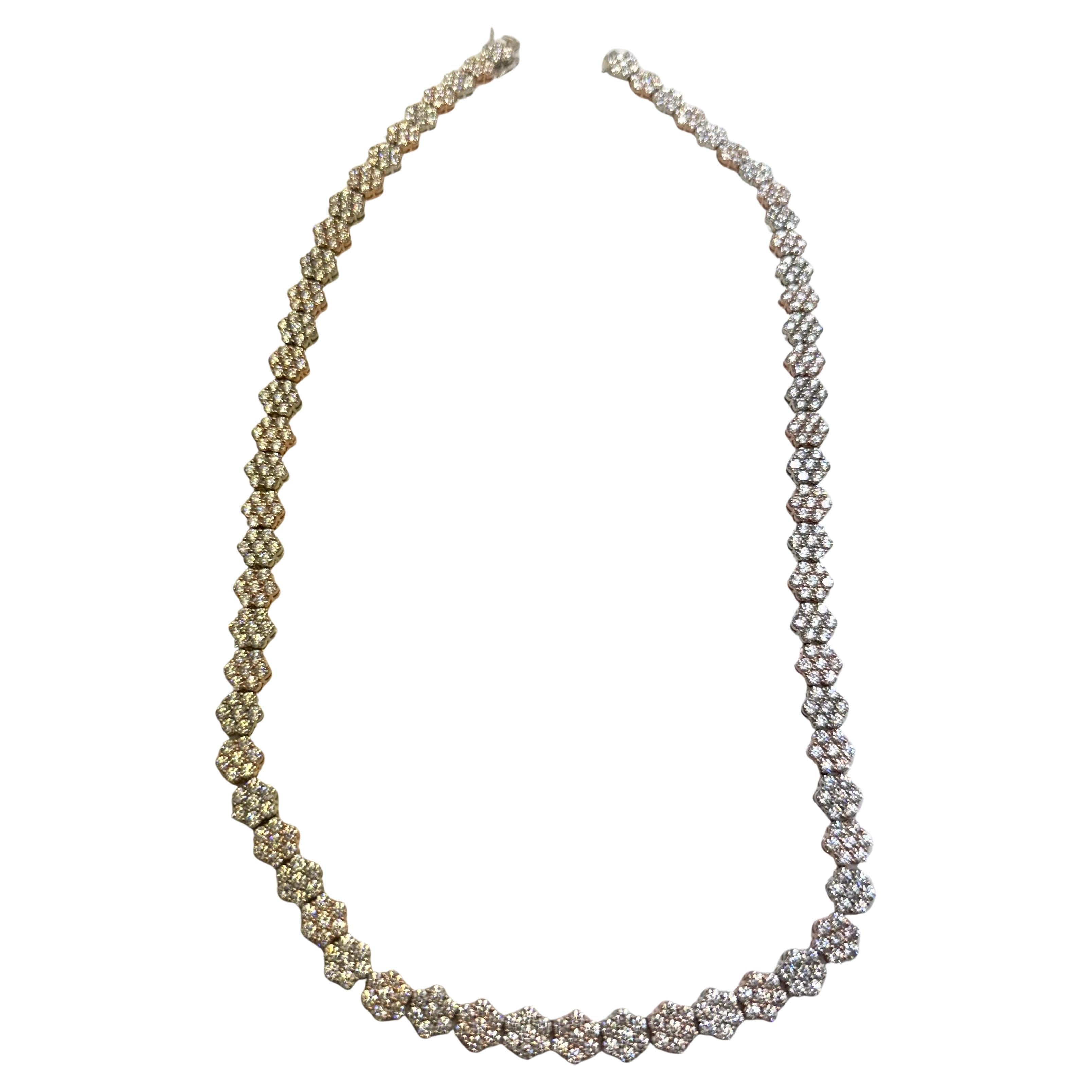 Collana di diamanti da 20" in oro 18KT