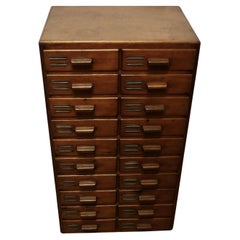 Antique 20 Drawer Art Deco A4 Filing Cabinet  This is a good sturdy cabinet 
