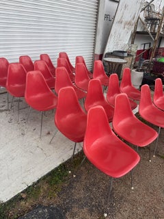 20 Eames Fiberglass Shell Chairs by Herman Miller Burke