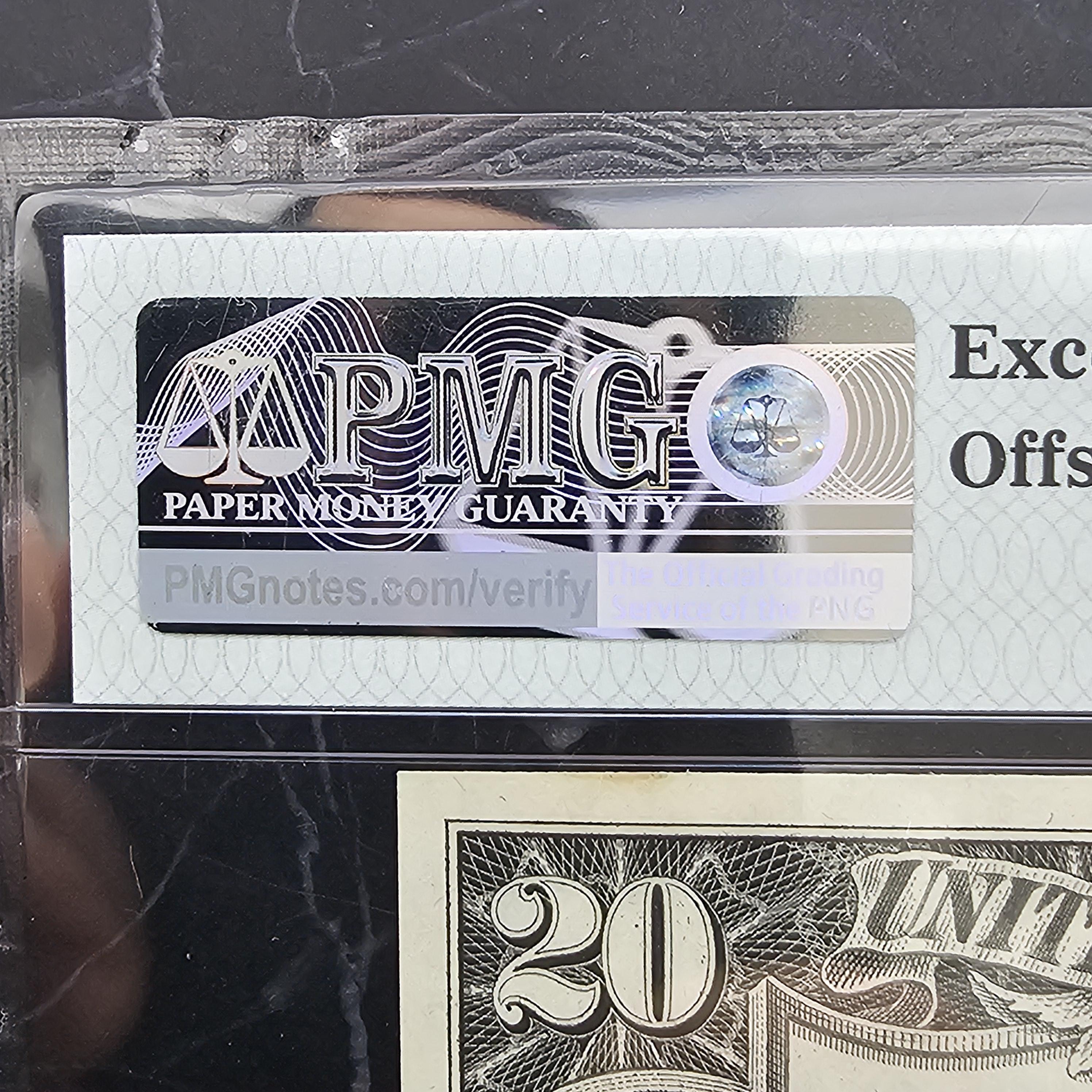 Note Offset $20 Federal Reserve Note Chicago Offset Printing Error front to back ...