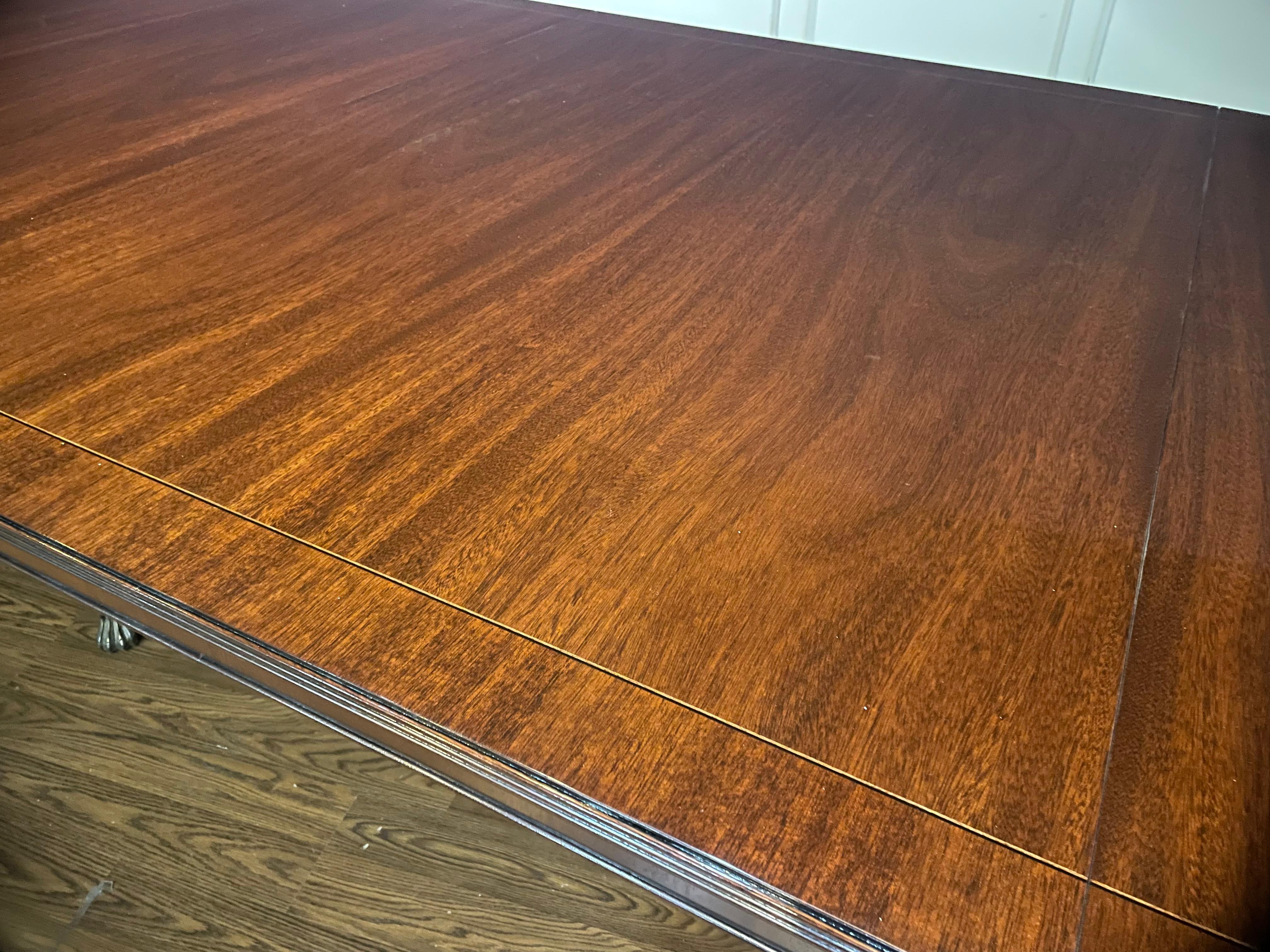 Georgian 20 Ft. Mahogany Banquet Table For Sale