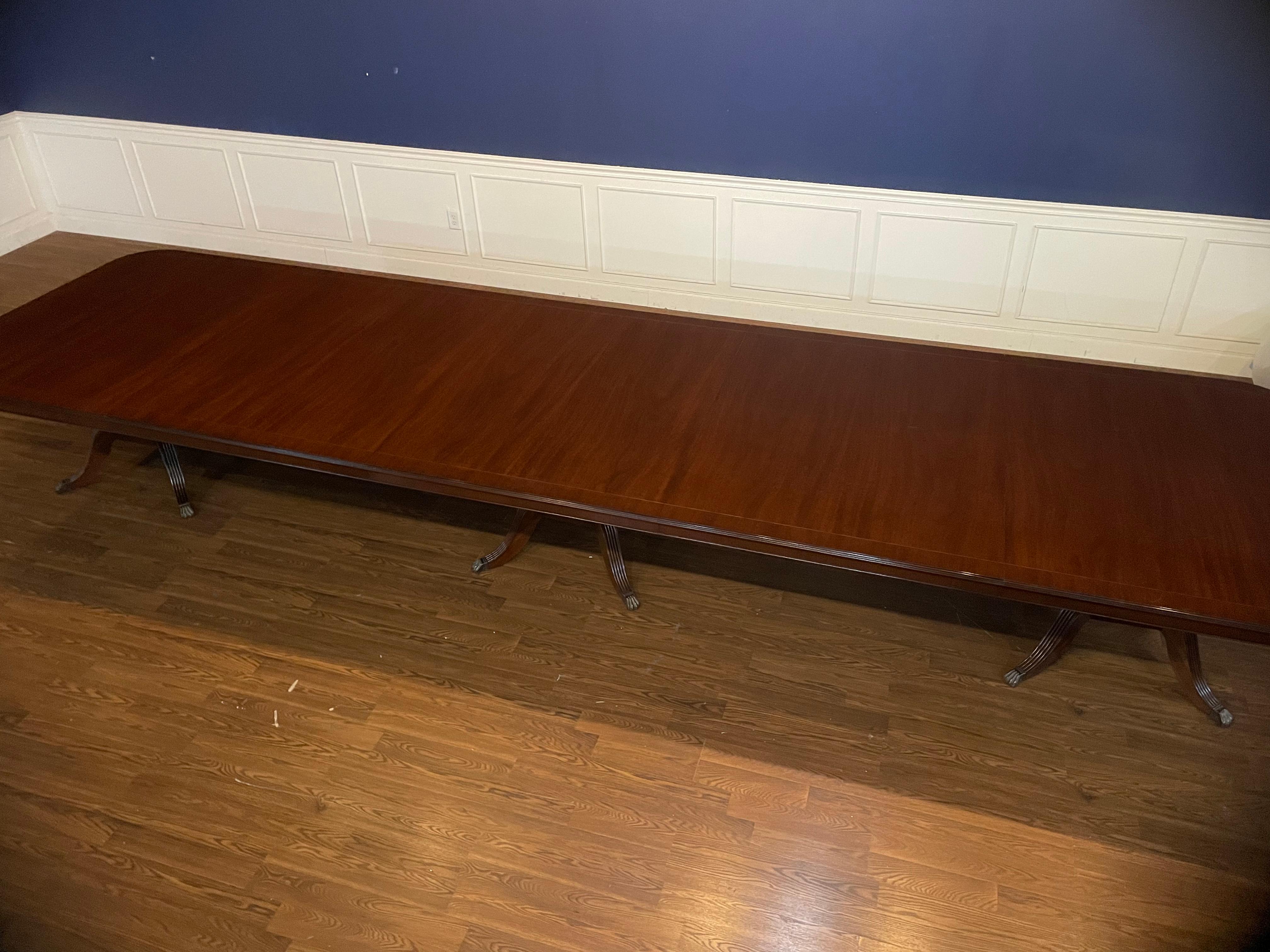 20 Ft. Mahogany Banquet Table For Sale 1