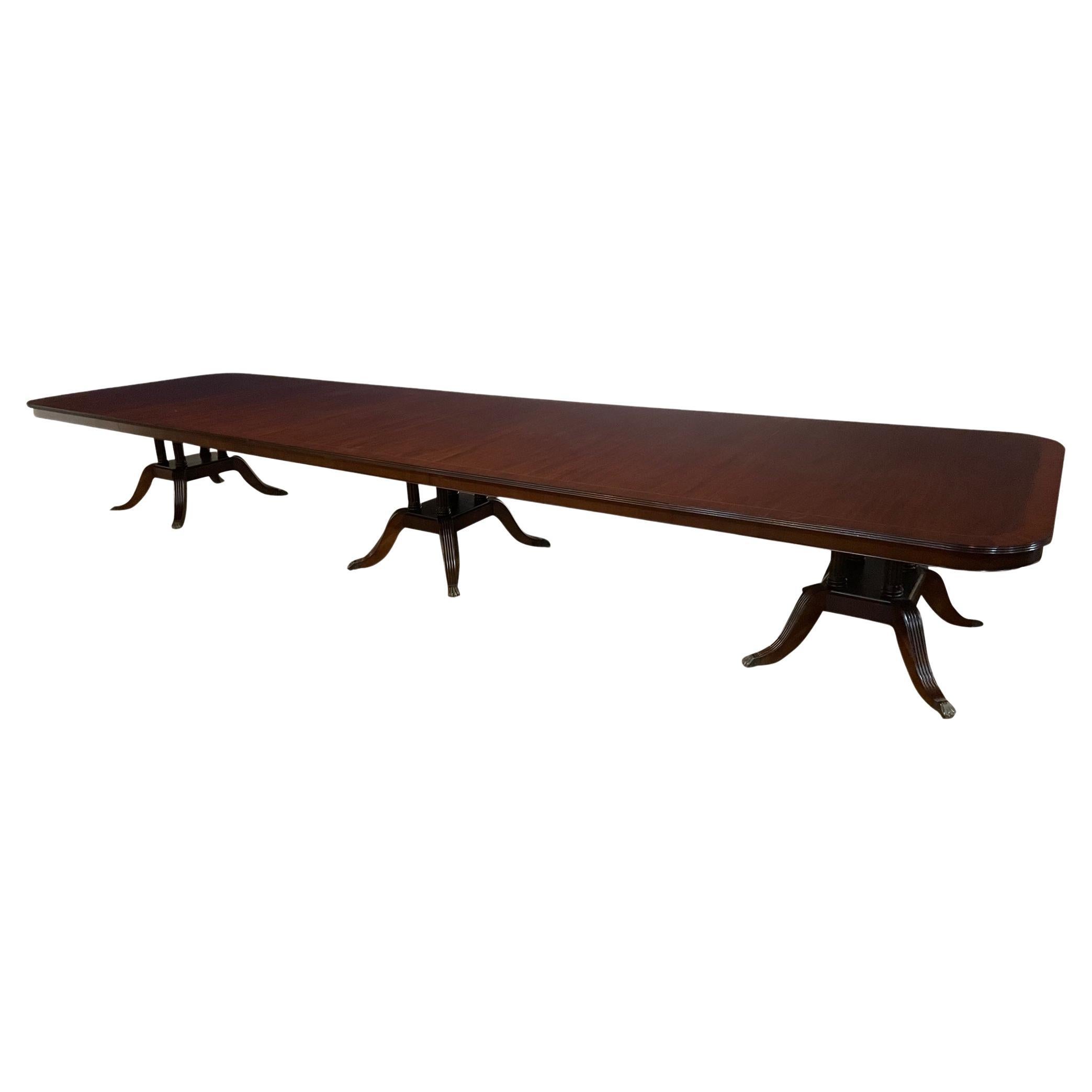 20 Ft. Mahogany Banquet Table For Sale