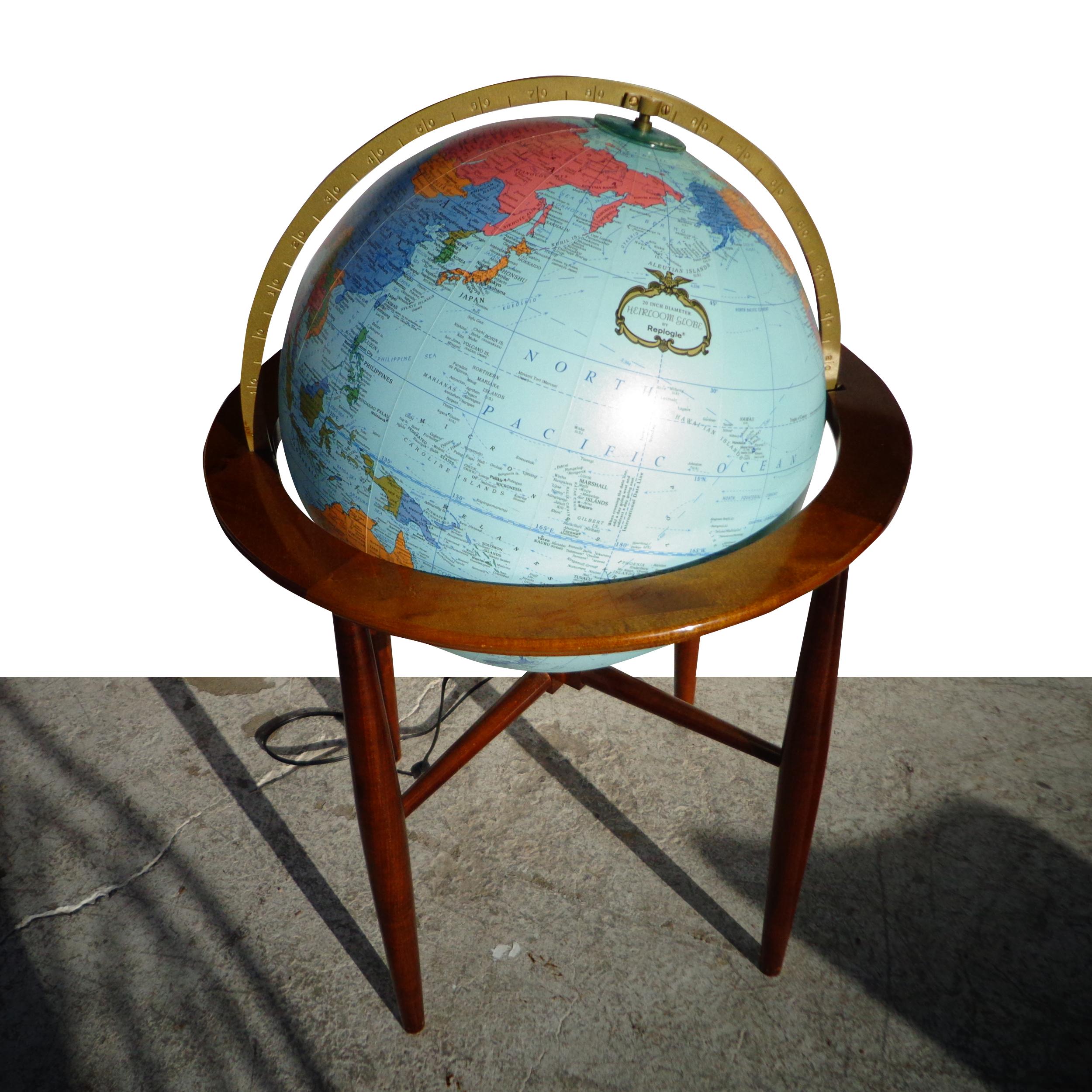 20th Century Heirloom Globe by Replogle For Sale