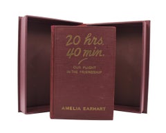 20 hrs. 40 min., Signed by Amelia Earhart, First Edition, Second Printing, 1928