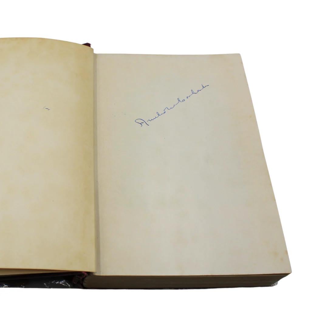 Earhart, Amelia. 20 Hrs. 40 Min. Our Flight in the Friendship. New York: G. P. Putnam's and Sons, 1928. First trade edition. Signed on the free endpage. Rebound in maroon ¼ leather and cloth maroon boards with gilt titles, gilt tooling, raised bands