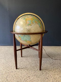 20" Illuminated floor standing Globe "Heirloom by Replogle