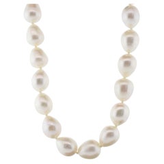 20-Inch Freshwater Pearl Necklace with 14k White Gold Clasp