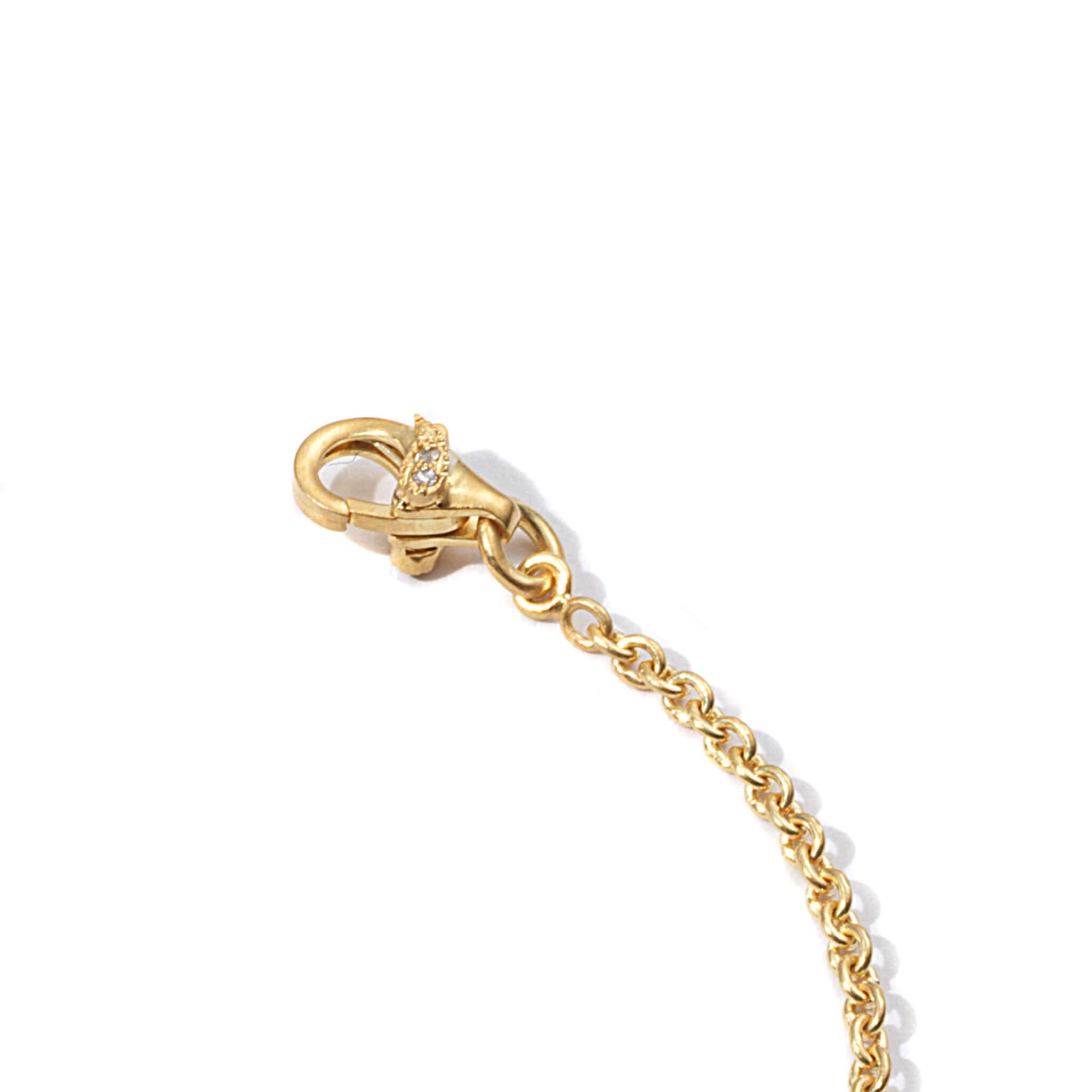 Bracelet chaîne de la collection COOMI Opera Eternity en or jaune 20 carats avec un diamant de 0,26 ct.
