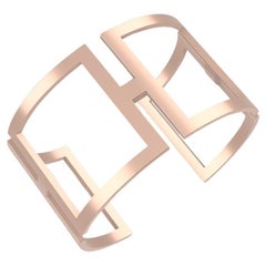 20 Karat Pink Gold  Rectangle Cuff Bracelet