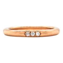 Bracelet en or rose 20 carats et diamants