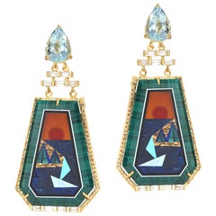 20 Karat Sunset Statement Earrings