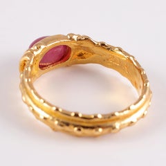 20 Karat Yellow Gold Ruby Ring by Tiana Wages