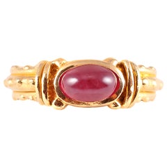 20 Karat Yellow Gold Ruby Ring by Tiana Wages